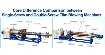 /Core Difference Comparison between Single-Screw and Double-Screw Film Blowing Machines
