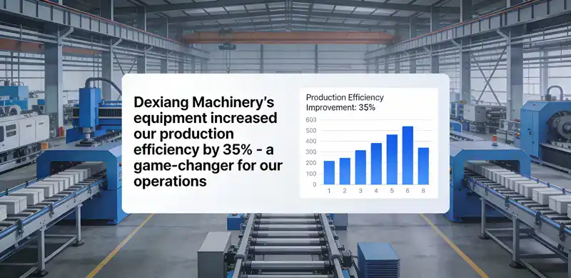 Customer testimonial highlighting improved efficiency after implementing Dexiang Machinery's blown film machine
